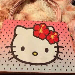 Hello Kitty Pink and Red Floral Tote